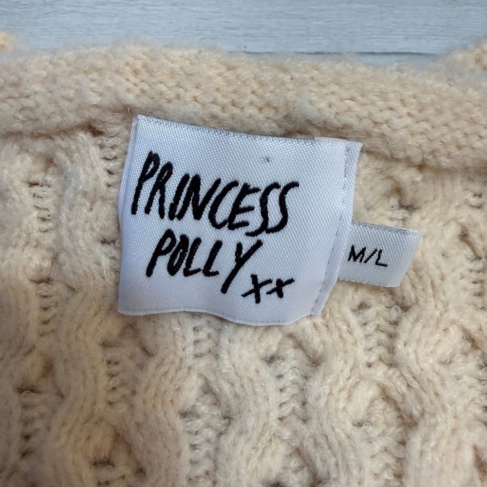 Princess Polly women's knitted bubble cardigan medium large - Picture 4 of 11